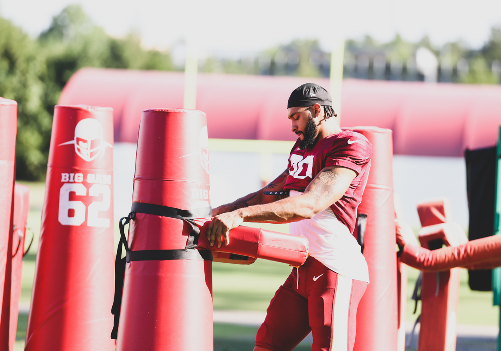 Washington Commanders Defensive End Montez Sweat (90) warming up