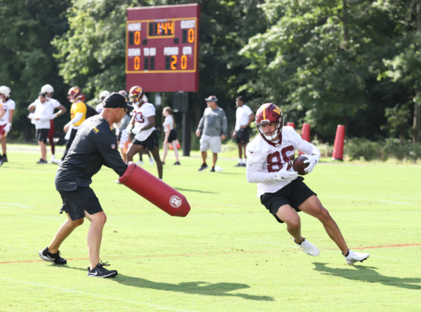 WR Alex Erickson (86) follows through with the catch at the Com