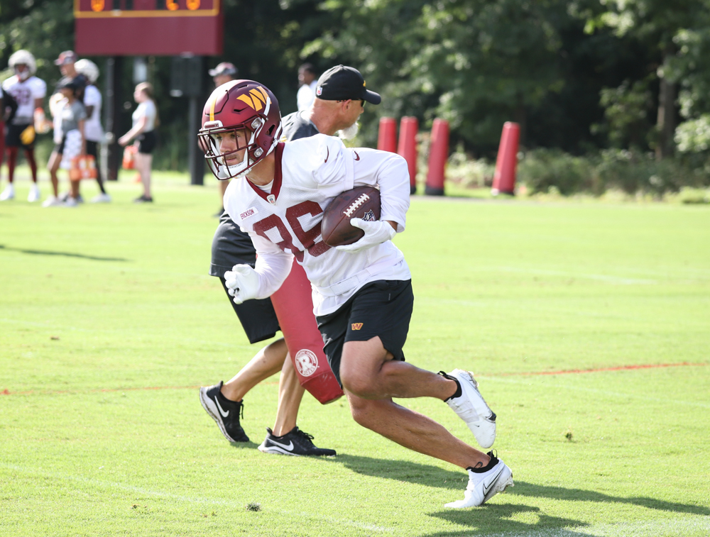 WR Alex Erickson (86) follows through with the catch at the Com