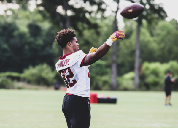 RB Jaret Patterson (32) during the Commanders training camp at