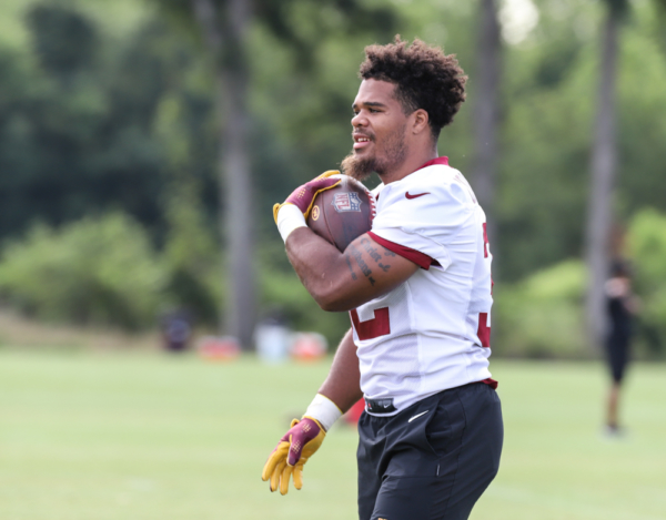 RB Jaret Patterson (32) during the Commanders training camp at