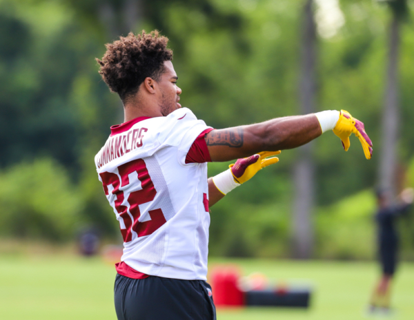 RB Jaret Patterson (32) during the Commanders training camp at