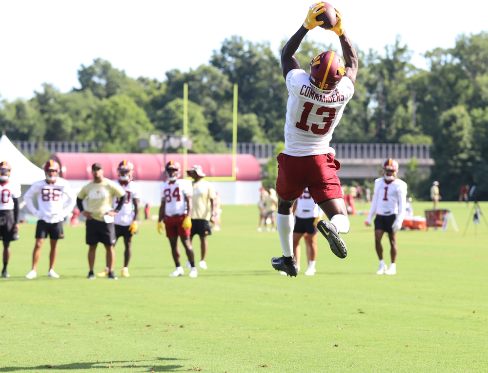 Washington Commanders Wide Reciever Kelvin Harmon (13) makes a