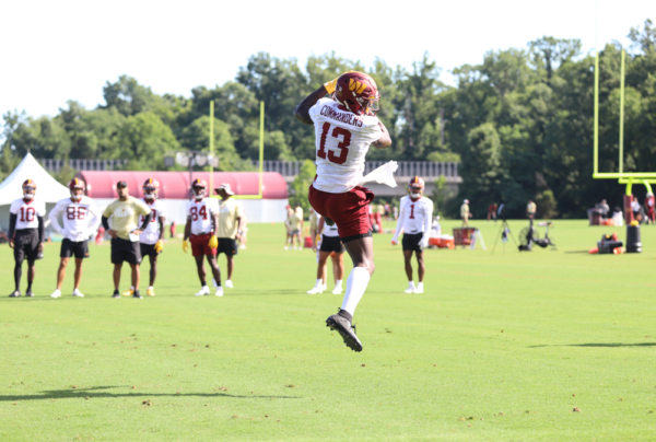 Washington Commanders Wide Reciever Kelvin Harmon (13) makes a