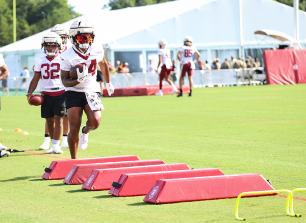 Washington Commanders Running Back Antonio Gibson (24) running t