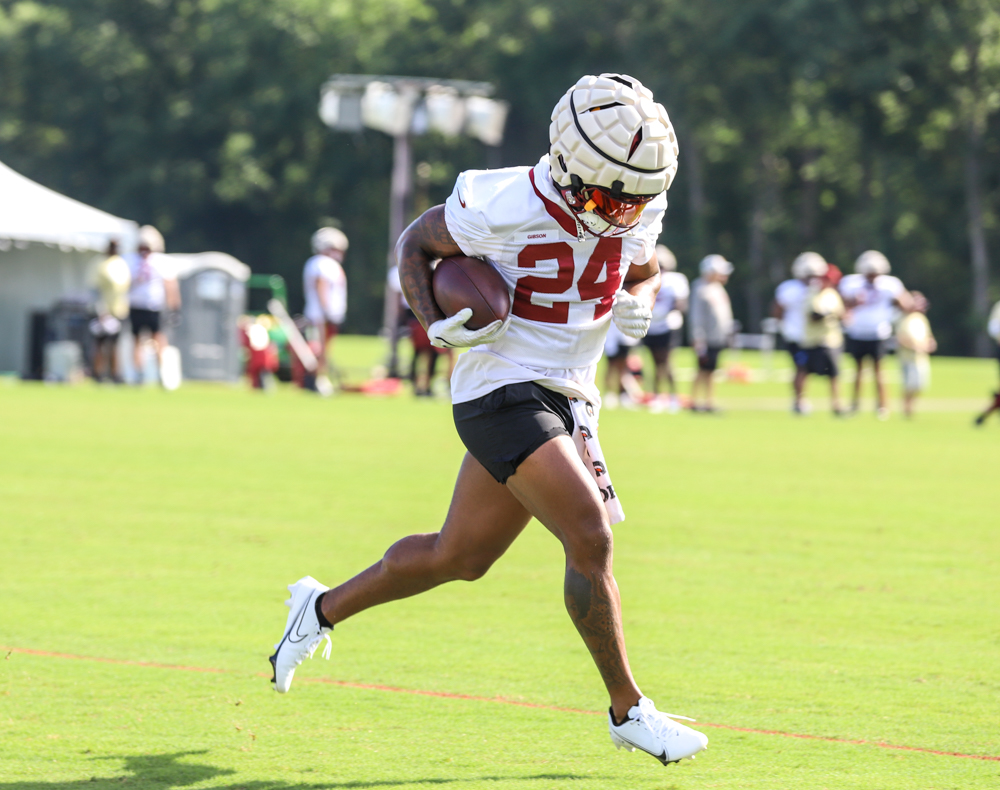 Washington Commanders Running Back Antonio Gibson (24) running w